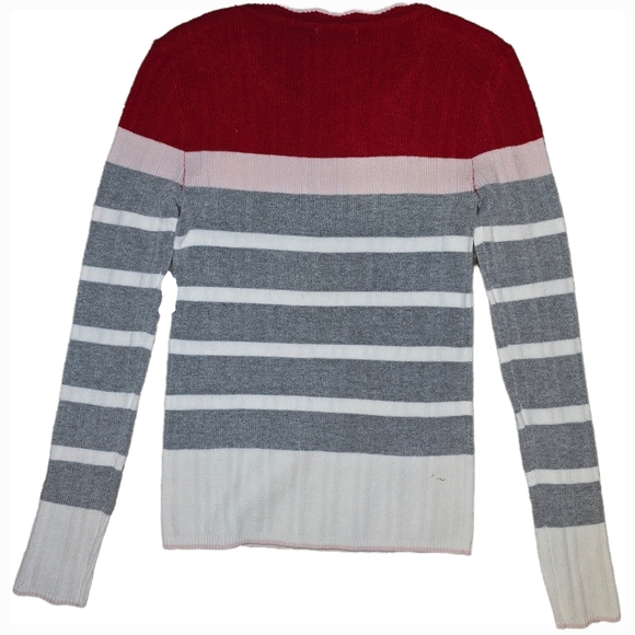 🆕Maison Jules Womens Colorblock Pullover Sweater, Grey, Extra Small - NEW - Picture 5 of 7